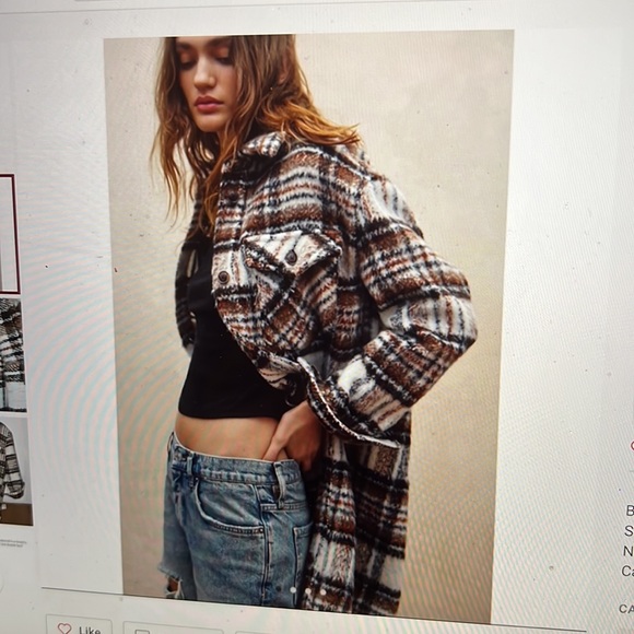 Blank NYC Cassie Plaid Shacket Size Medium - Picture 15 of 15